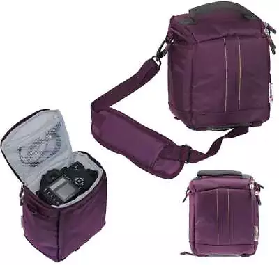 Navitech Purple Camera Bag For Panasonic Lumix DMC-FZ300 Digital Camera • $46.62
