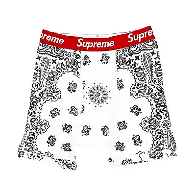 Supreme X Hanes Bandana Boxer Briefs White (1) Underwear • $20
