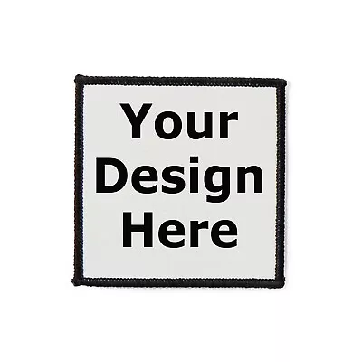 Custom Square Printed Patch -  Sew On Badge In 3 Sizes • £3.99