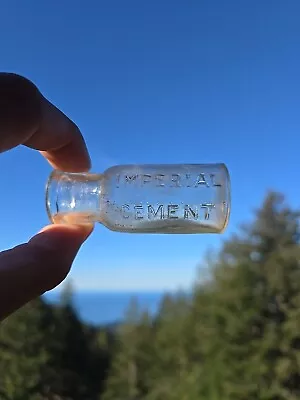 Old Minature Imperial Cement Bottle☆ Antique Sample Size Bottle! • $29