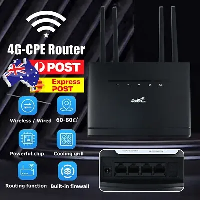 5G 4G LTE WIFI Router 300Mbps Wireless Modem Mifi Sim Card With DUAL Antenna AU • $42.79