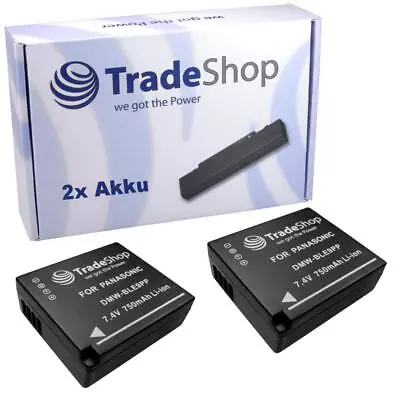 2x Camera Battery 750mAh For Panasonic Lumix DC-TZ97 DC-GX9 DC-LX100 II DC-ZS70GK • £17.27