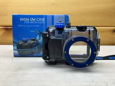 Underwater Camera Housing Case For Nikon S3600 DEEP VIEW 263ft - Made In France • $50