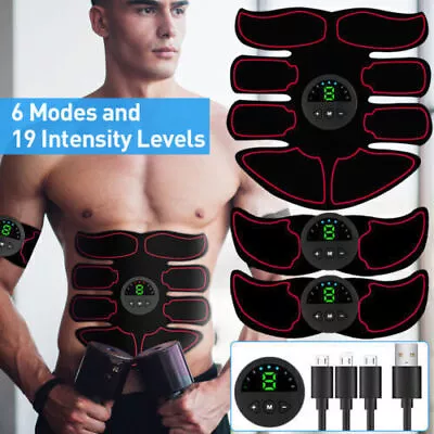 EMS Abdominal Muscle Toning Trainer ABS Stimulator Fitness Binder Gym Belt • $16.96