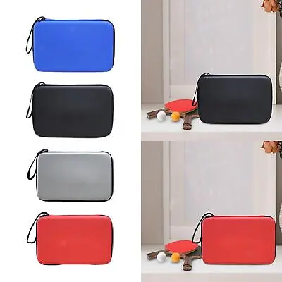 Table Tennis Paddle Case Durable Pong Paddle Bag Zipper For Indoor • £9.82