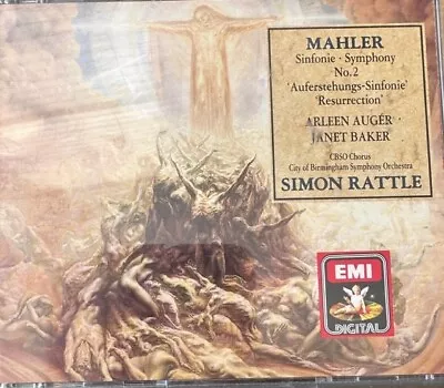 Mahler Symphony No 2 Arleen Auger Janet Baker Simon Rattle Cd Album • £8