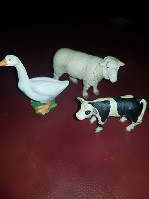 PAPO Farmyard Friends Merinos SheepBaby Calf & Goose Toy FiguresSome Retired.. • £12