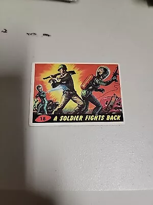 Genuine 1962 Mars Attacks! Topps Bubbles  Card - #18 A Soldier Fights Back • $35.99