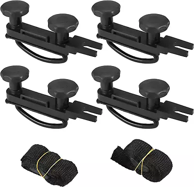 X AUTOHAUX 4 PCS Universal Roof Box U Bolt Clamps Rooftop Cargo Carrier Rack Bo • $33.76