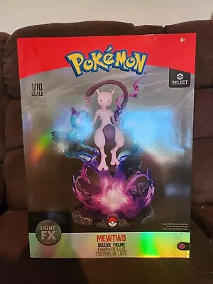 Factory Sealed Pokemon Select Mewtwo Deluxe Collector Figure Light FX 1/10 Scale • $15