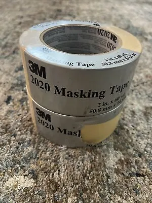 3M 2020 2”X60 Yards General Purpose Masking Tape Lot Of Two Rolls • $17