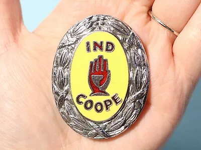 Vintage IND COOPE Burton Brewery Enamel Hat Badge #LVT • $54.45