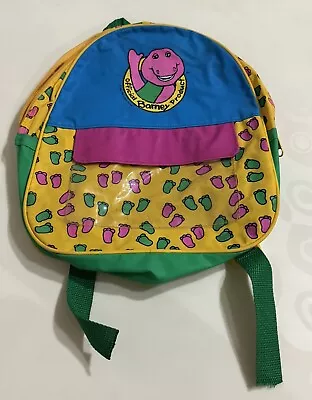 1992 Official Barney Product Backpack • $37.55