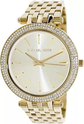 $175NWTAUTHENTIC Michael Kors Darci Gold-Tone Stainless Steel Quartz Watch$250 • $175