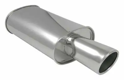 Vibrant 1042 STREETPOWER Oval Muffler 4  Round Angle Cut Tip 3  Inlet • $212.99