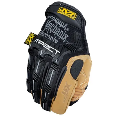 Mechanix Wear MP4X-75-010 Heavy-Duty Impact Gloves - Large Tan/Black New • $41.14