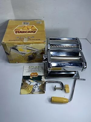 Marcato Atlas Pasta Noddle Maker Model 150 Hand Crank Machine Italy  Used • $39.99