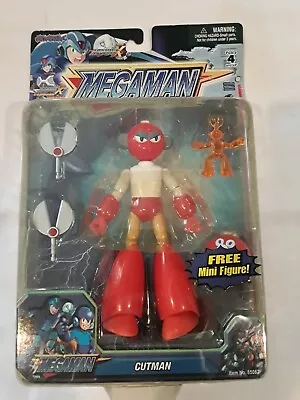 Mega Man Cutman Cut Man Figure 2004 Jazwares MEGAMAN Capcom RARE & HTF NIB • $60