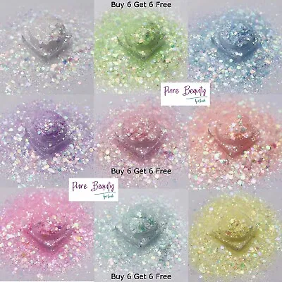 £2 • Buy Chunky Festival Glitter Mix Face Eye Body Club Cosmetic 10g BUY 6 GET 6 FREE New