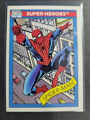 Spiderman 1990 Impel Marvel Universe #29 Super Heroes Spider-Man • $3.95