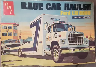 Original 1971 Race Car Hauler Ford LN 8000 AMT 1:25 Model Kit T505 Parts Lot • $29.99