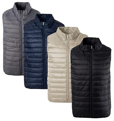 £22.99 • Buy Mens Soulstar Gilet Quilted Lightweight Zip Up Sleeveless Bodywarmer Jacket