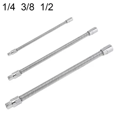 Flexible Socket Extension Bar Set 1/2  1/4  3/8  Shaft Drive Conversion Head • $12.34