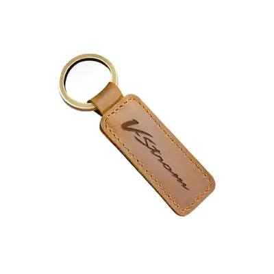 $16.21 • Buy Key Ring Keychain Leather Gift Motorcycle Accessories Brown For Suzuki V-Strom