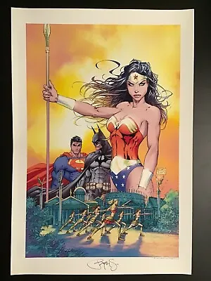 DC SUPERMAN BATMAN #10 Art Print By MICHAEL TURNER Print SIGNED ASPEN NYCC 2019 • $74.99