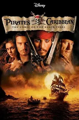 £5.09 • Buy Pirates Of The Caribbean Black Pearl Movie Poster Film A4 A3 Art Print Cinema