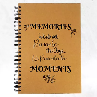 A4/A5 Moments Memories Scrapbook Guestbook Photo Album Card Pages Gift • £7.99