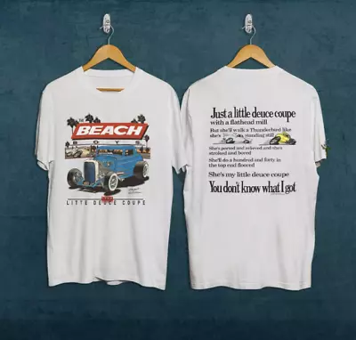 90s Beach Boys Little Deuce Coupe T-Shirt. Vintage 1994 Beach Boys Muscle Car Te • $6.99