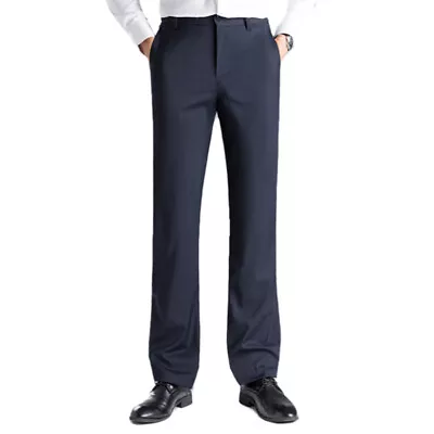 Mens Modern Latin Dance Pants Solid Straight Micro Flare Trousers Thin Suit Pant • $45.56