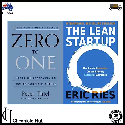 Combo Set Of 2 Books (The Lean Startup +Zero To One) BRANDNEW PAPERBACK BOOK • $33.80