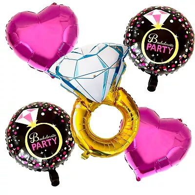 Bachelorette Balloons (5pcs) Hens Party Bridal Shower Decoration • $9.95