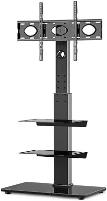 Freestanding Swivel Floor TV Media Stand Tall Unit For 32 To 65 Inch / 3 Tier • £81.99