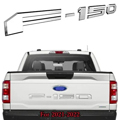 3D Raised Chrome Tailgate Insert Emblem Letters For 2021-2024 F150 Model Decal • $18.99