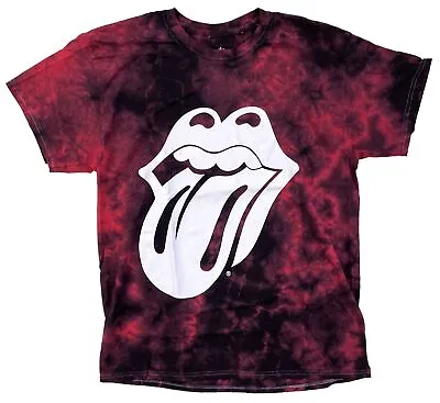 The Rolling Stones Men's Officially Licensed Tongue Print Tie Dye Tee T-Shirt • $17.99