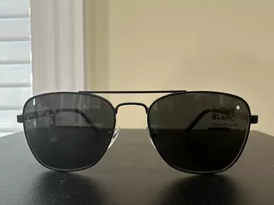 Montblanc Sunglasses Black & Dark Grey Lens 114382. Brand New. 370$ MSRP • $189.99