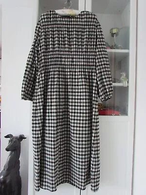 MARKS & SPENCER Collection Unlined Check Midi  Dress ~ Size UK 14 R • £22.99