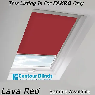 Blackout Blinds For Fakro Roof Windows Skylight In Red & Eight Different Colours • £0.99