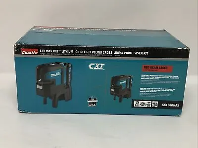 Makita SK106DNAX 12V Max Self‑Leveling Cross‑Line/4‑Point Red Beam Laser Kit  • $370