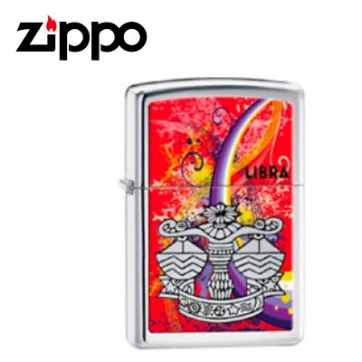 New Zippo High Polish Chrome Zodiac Lighter - Libra • $39.50