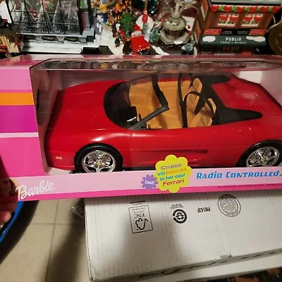 Barbie RC FERRARI F355 GTS Radio Controlled Red Car R/C Convertible Vehicle  • $305.72