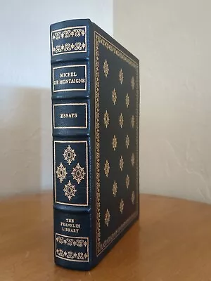 Franklin Library 100 Greatest Books 29 Essays By Michel De Montaigne Leather EUC • $29.74