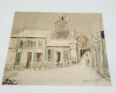 1912 MAURICE UTRILLO V Lithograph/Print “Lapin Agile” Lithograh 14  X 11  USA • $64.95