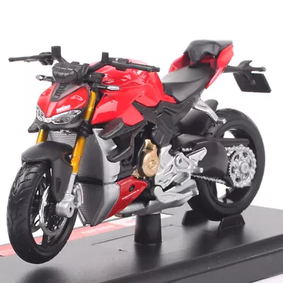 1/18 Scale Maisto Ducati Super Naked V4 S Motorcycle Diecast Toy Bike Model Red • $17.89