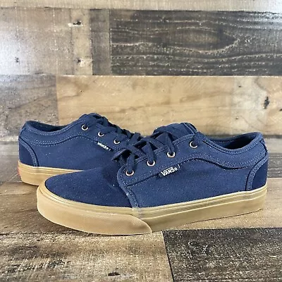 Vans Chukka Low Size 5.5Y / 7 Womens Blue Gum 721356 Off The Wall Canvas Sneaker • £31.66