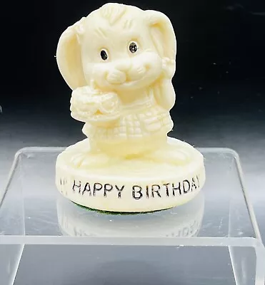 Vintage Berrie Mini Figurine Happy Birthday Dog 1975 Made In USA 612 • $9.50