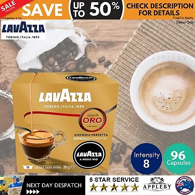 Lavazza A Modo Mio Coffee Pods 96 Capsules Espresso Qualita Oro Intensity 8 • $73.45